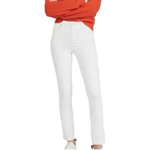 Paige Sarah Slim High Rise White Denim Jeans Women’s 30